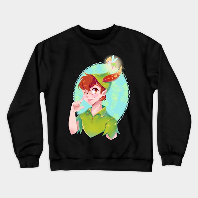 Never Grow Up Crewneck Sweatshirt by princessmisery